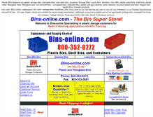 Tablet Screenshot of bins-online.com
